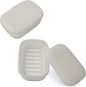 Quatish 2 Pack Travel Soap Container, Portable Soap Holder with Lid, Travel Bar Soap Holder, Soap Case for Camping Gym Travel, Soap Box for Bathroom,Beige