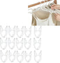 20Pcs Travel Hangers Space Saving Portable Folding Coat Hangers Travel Accessories Essentials for Traveling Camping Flying RV Cruises Suitcase Foldable Clothes Drying Rack (White)