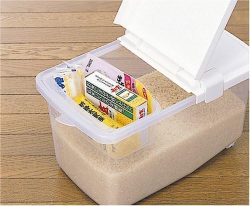 JapanBargain, Japanese Rice and Pet Food Storage Container, Ideal for Dry Food, Dog Food, and Cat Food, 11 lbs, 6-Pack