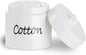 LEETOYI Ceramic Cotton Swabs Holder Organizer with Lid,Storage Canisters for Cotton Swabs, White