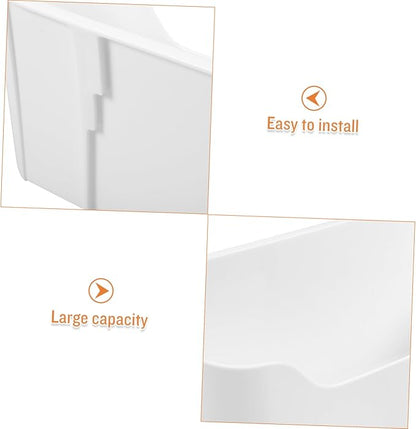 GLEAVI 2pcs Wall Mount Organizer for Kitchen Bathroom Office Adhesive Cabinet Door Shelves Compact Space-saver