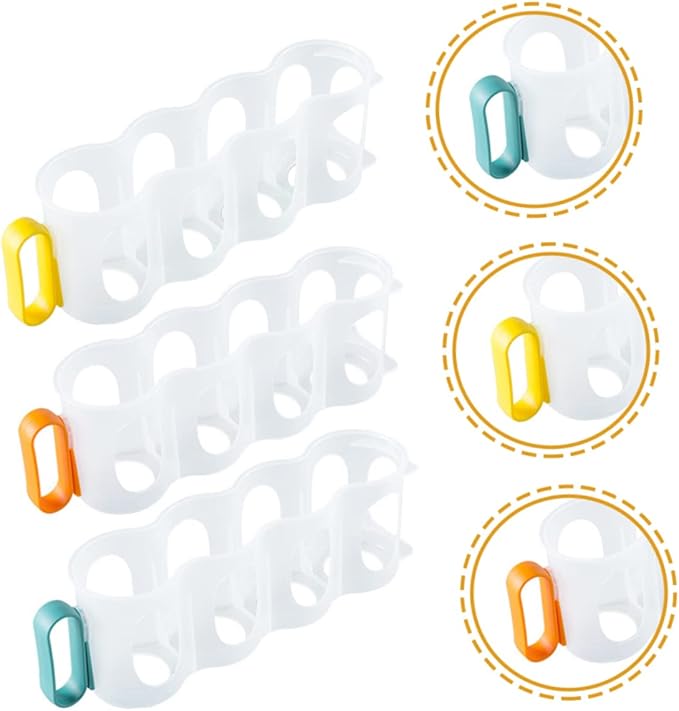 3pcs Refrigerator Can Holder Soda Can Dispenser Organizer for Fridge Storage Box for Canned Drinks Random Color