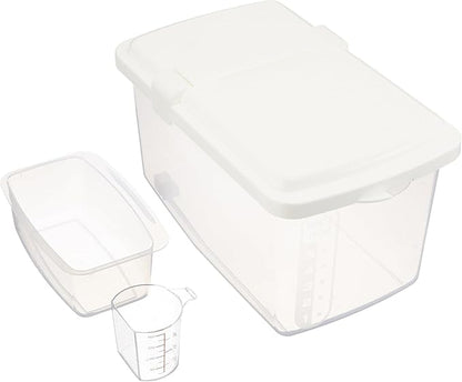 JapanBargain, Japanese Rice and Pet Food Storage Container, Ideal for Dry Food, Dog Food, and Cat Food, 11 lbs, 2-Pack
