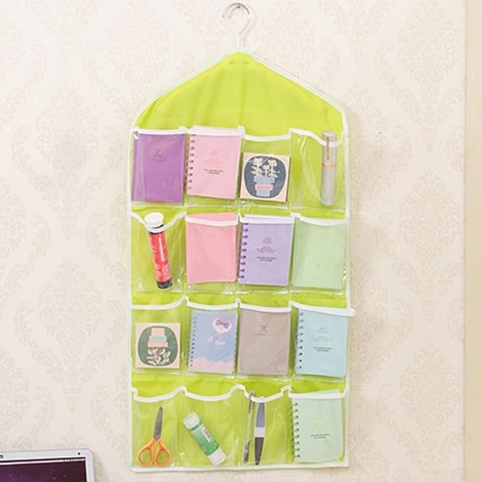 16 Pockets Hanging Bag for Shoes Accessories 75x41cm