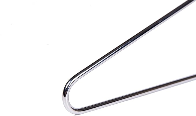 30 Quality Hangers Heavy Duty Metal Suit Hanger Coat Hangers with Polished Chrome 17 inch Wire Hangers (Suit Coat Hanger - 30 Pack)