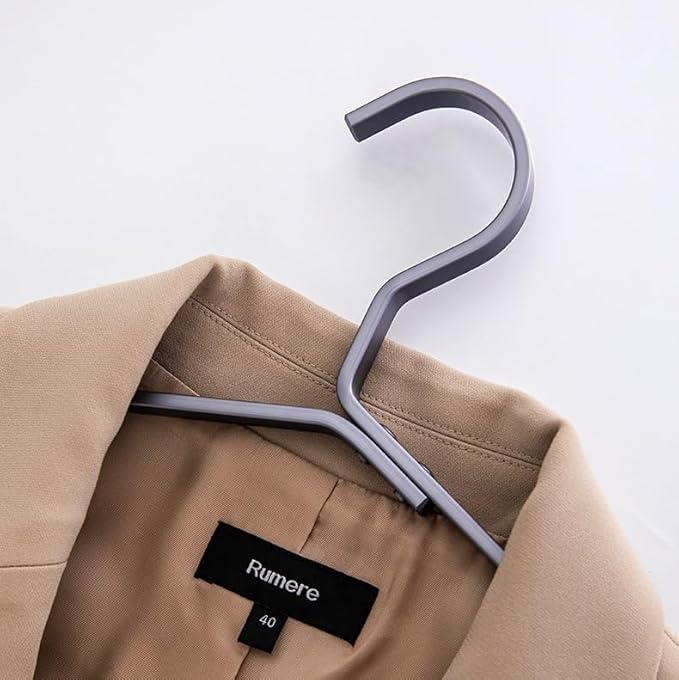 Premium Matte Titanium Gray Aluminum Coat Hangers 90 Piece Set, 16.5” Extra Smooth & Durable Metal Shirt Dress Hanger,Aluminum Alloy Hanger,Clothing Support,Clothing Hang