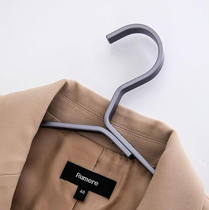 Premium Matte Titanium Gray Aluminum Coat Hangers 90 Piece Set, 16.5” Extra Smooth & Durable Metal Shirt Dress Hanger,Aluminum Alloy Hanger,Clothing Support,Clothing Hang