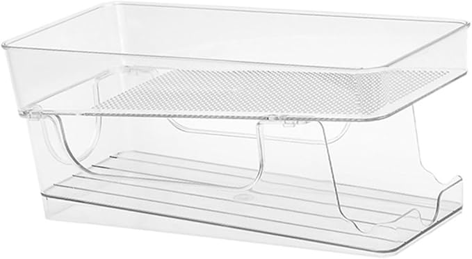 Double Storage Box Can Organizer for Fridge Beverage Organizer Soda Holder Household Soda Holder Can Accessory