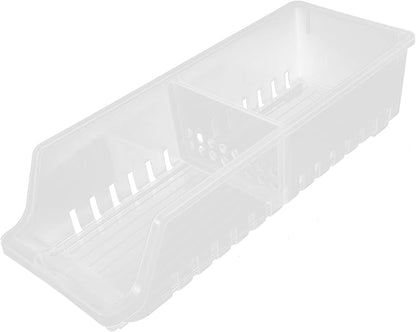 PRETYZOOM Stackable Soda Can Organizer Fridge Drink Rack Storage Bin Automatic Slide down Convenience Design Beverage Dispenser for Home Kitchen