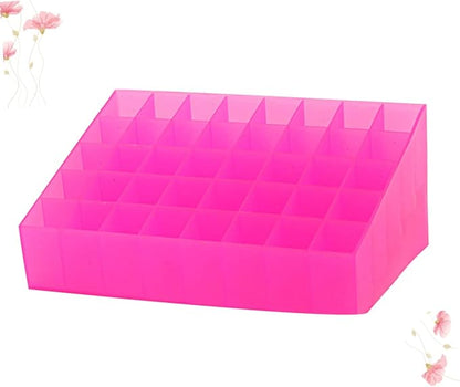 Lip Gloss Holder 40 Box Acrylic Storage Box Drawer Organizer for Makeup Plastic Organizer Box Lipstick Organizer Case Cosmetic Display Cases Lipstick Storage Case Shelf Pink