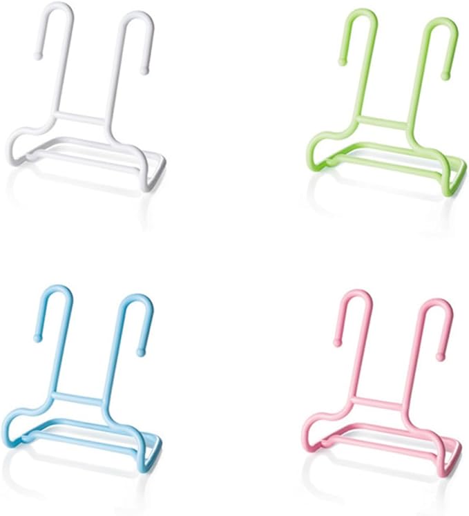 2 pcs Shoe Organizer Rack Space Saving Hanging Design for Bedroom Closet Entryway Material for Drying Shoes Pink