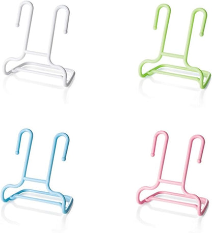 2 pcs Shoe Organizer Rack Space Saving Hanging Design for Bedroom Closet Entryway Material for Drying Shoes Pink