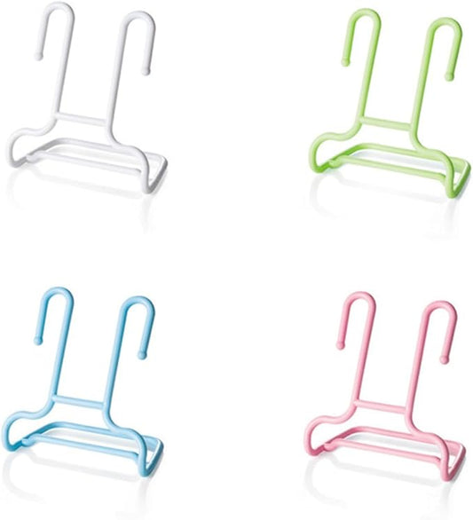 2 pcs Shoe Organizer Rack Space Saving Hanging Design for Bedroom Closet Entryway Material for Drying Shoes Pink