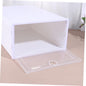 Alipis 6pcs Stackable Shoe Storage Box Drawer Type Organizer for High Heels Sneakers Slippers and Boots Multi-purpose Footwear Container for Entryway and Closet