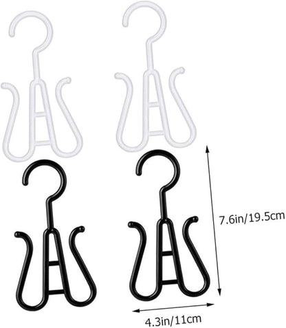 Garneck 4pcs Simple Sneaker Rack Shoes Display Hooks Thickened Plastic Hanger for Home