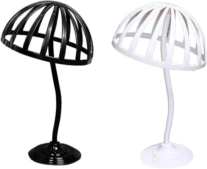 A Freestanding Wigs Hat Cap Storage Display Holder Rack Dryer Stand Organizer Mannequin for Head Model