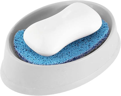 15 Piece Soap Saver,Soap Lift Pad Mat for Bathroom,Soap Dish and Soap Holder Accessory,Blue