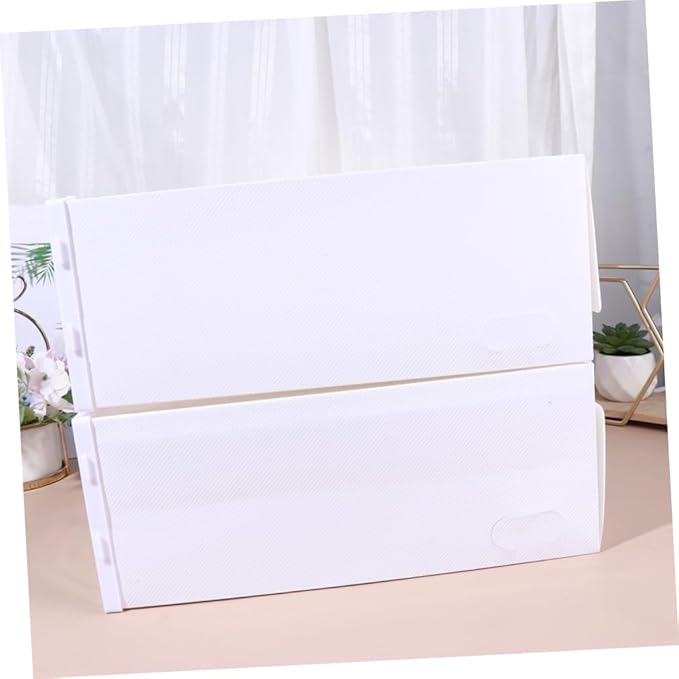 Alipis 6pcs Stackable Shoe Storage Box Drawer Type Organizer for High Heels Sneakers Slippers and Boots Multi-purpose Footwear Container for Entryway and Closet