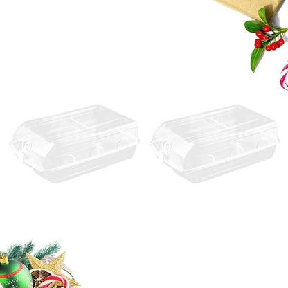 COHEALI 2PCS Thickened Large Transparent Shoe Box Stackable Plastic Storage Organizer with Anti-dust Design Suitable for Men and Women Shoes Space-saving White Storage Bins