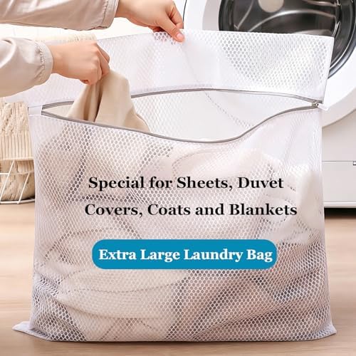 6 Pack XX-Large Mesh Laundry Bags for Delicates, 24 x 24 Inches - Image 2