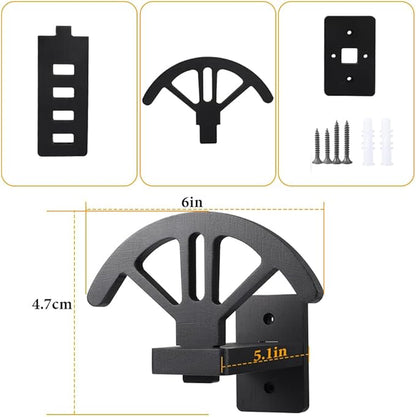 2 PCS Adjustable Cowboy Hat Rack Holder, Wooden Wall Mount Stand, Keep Original Shape of Hat with 4 Speed Adjustable Western Hat Display for Storage Fedoras Hats (Bamboo)