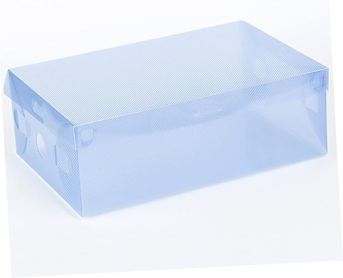 Ciieeo 7pcs Cardboard Shoe Boxes Lids Storage Boxes for Organizing Shoes Plastic Storage Foldable Stackable Household