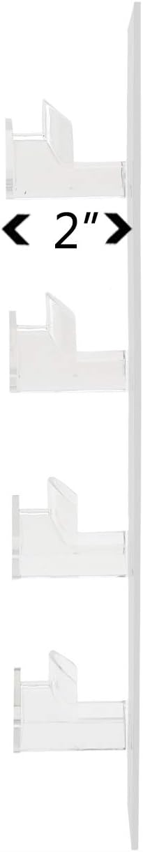 Marketing Holders Sunglasses Holder 4 Pair Wall Mount With Hardware Department Stores Fashion Retailers Malls Sports and Recreational Facilities Shopping Centers Low Maintenance White Acrylic