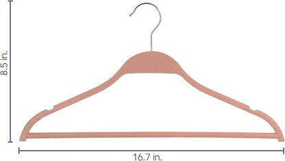 Elama Home 20 Piece Biodegradable Coat Hangers in Pink (ELH-20)