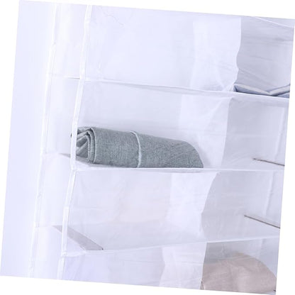 over The Door Shoe Organizer Space Saving Hanging Rack for Shoes Slippers and Accessories Closets and Spaces White