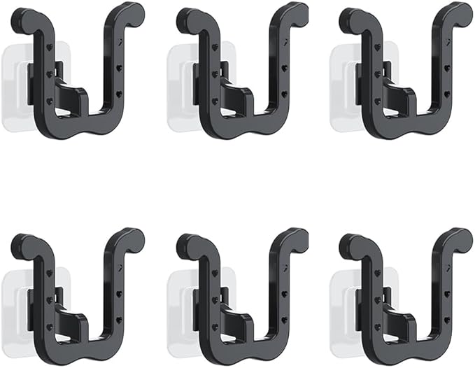6Pcs Self-Adhesive Wall Slipper Rack Durable Foldable No-Drill Installation for Door Cupboard Bathroom Kitchen Home Organizer Water-Resistant