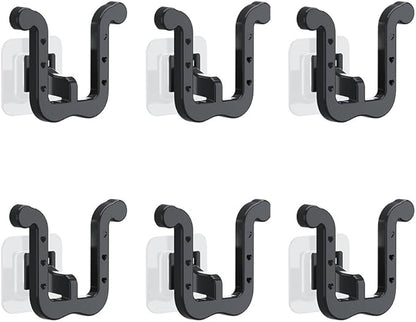6Pcs Self-Adhesive Wall Slipper Rack Durable Foldable No-Drill Installation for Door Cupboard Bathroom Kitchen Home Organizer Water-Resistant