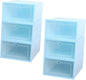 ULTECHNOVO 6pcs Shoe Box Storage Box Capacity Sandal Storage Organizer Easy to View Plastic Case