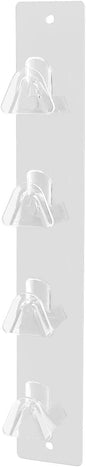Marketing Holders Sunglasses Holder 4 Pair Wall Mount With Hardware Department Stores Fashion Retailers Malls Sports and Recreational Facilities Shopping Centers Low Maintenance White Acrylic