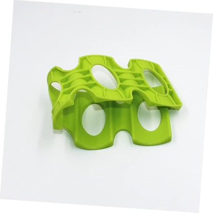 2pcs Silicone Beer Mat Organizer Stacking Rack for Wine Bottles and Cans Drinks Pad for Home Party Refrigerator Bar Green Red
