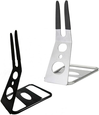 Bike Kickstand Non-Slip Display Bike Stand Foldable Metal Parking Rack Silver Non-Slip Rack Foldable Stand Portable Mountain