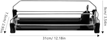 SOLUSTRE Drink Organizer for Fridge, Self-pushing Soda Can Dispenser Beverage Pusher Width Adjustable Water Bottle Pusher Automatic Glide Rack for Refrigerator Pantry Vending Machine 310MM