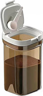 Airtight Coffee Canister, 20oz Coffee Storage Container with Scoop, Kitchen Food Storage Jar for Grounds Coffee, Beans, Tea, Sugar, Flour, Cereal, 1800ml