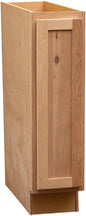 Quicklock RTA (Ready-to-Assemble) | Base Kitchen Cabinets - Shaker Style | Made in America (Raw Hickory, 9" Wx34.5 Hx24 D Base)