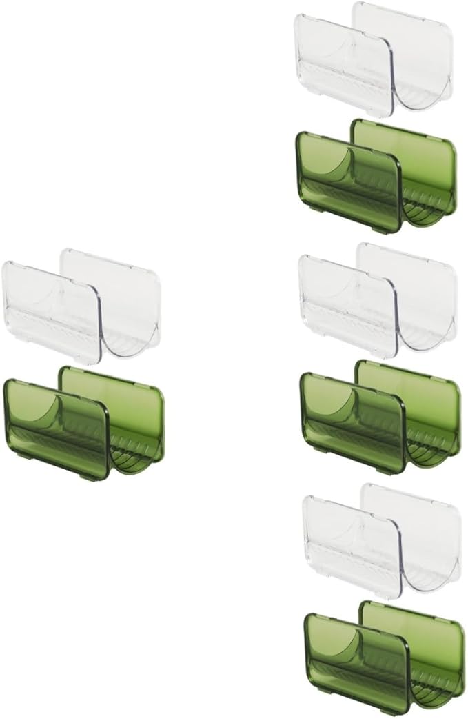 PRETYZOOM 4sets Cup Rack Bottles Storage Stackable Rack Container Fridge Collapsible Can Dish Drying Rack Sponge Holder Beverage Dispenser Mug Wine Refrigerator Water Bottle Storage 2pcs*4