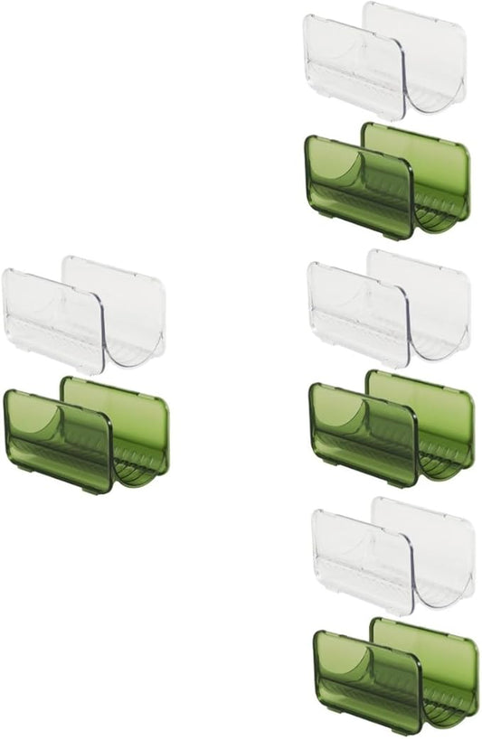 PRETYZOOM 4sets Cup Rack Bottles Storage Stackable Rack Container Fridge Collapsible Can Dish Drying Rack Sponge Holder Beverage Dispenser Mug Wine Refrigerator Water Bottle Storage 2pcs*4