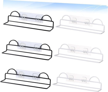 PRETYZOOM 6Pcs Wall Hanging Slipper Rack Holder Easy Install No Drilling Space Saving Shoes Organizer for Home for Tidy Bathrooms for Slippers Sandals