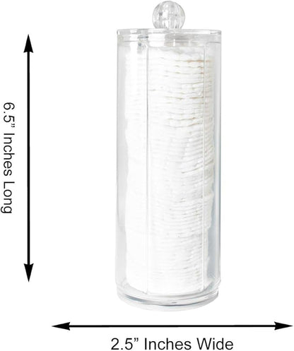 Super Z Outlet Cosmetic Cotton Pad Rounds Holder Makeup Removers Clear Acrylic Organizer Storage Display Rack