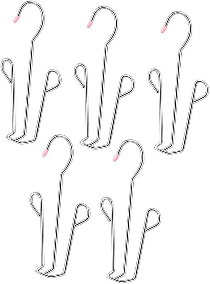 MAGICLULU Shoes Hanger Drying Rack with 5 Connectable U-shaped Hooks for Household Slippers Organizer Wall-mounted Hanging Shoe Drying Rack for Balcony and Closet Random Random Color