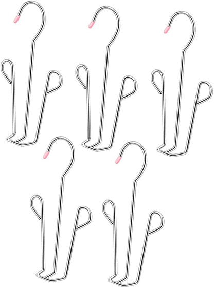 MAGICLULU Shoes Hanger Drying Rack with 5 Connectable U-shaped Hooks for Household Slippers Organizer Wall-mounted Hanging Shoe Drying Rack for Balcony and Closet Random Random Color