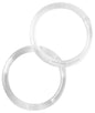 NAHANCO CIR Plastic Scarf Rings, Clear Acrylic (Pack of 500)