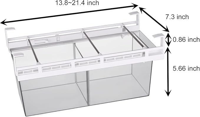 Yatmung 2 Pack Extra-Large Deli Drawer Organizer for Refrigerator Pull Out - Fridge Drawer Organizer and Storage Containers - Meat, Cheese, Produce, Sliding - Fridge Organization Bin