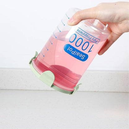 Joyzan Airtight Food Storage Container, Plastic Leak proof Canisters with Lids Kitchen Pantry Organization Cereal Dispenser Flour Sugar Dry Food Spaghetti Pasta Beans Nut Baking Supplies Marker 1000ml