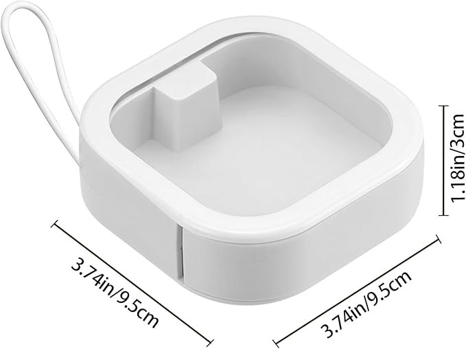 2-Pack Hair Tie Organizer, Portable Storage Box for Hair Accessories, Cotton Swab Dispenser and Q-tip Holder, Travel-Friendly Bathroom and Desktop Organizer with Lid