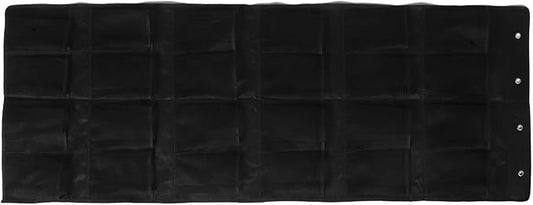 Unomor The Door Shoe Organizer with 24 Mesh Pockets, Hanging Closet Storage Bag, Black Sturdy Mesh, Space-saving Shoe Holder for Bedroom, Dorm, and Office Use