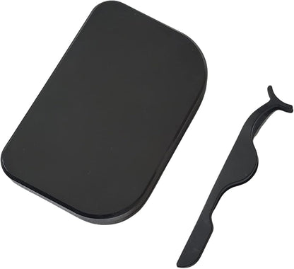 Coiffure Extensions Three Tier Magnetic Eyelash Storage Case With Mirror And Tweezer: Holder, Travel Case, Organizer